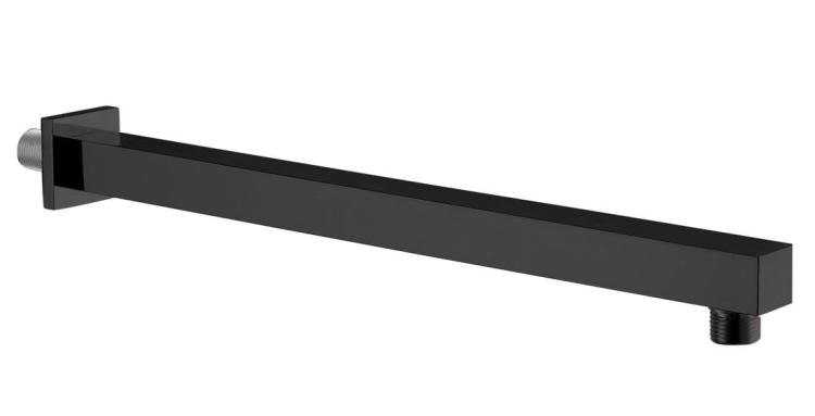 Ramię deszczowni ścienne 40 cm czarne matowe SL102
