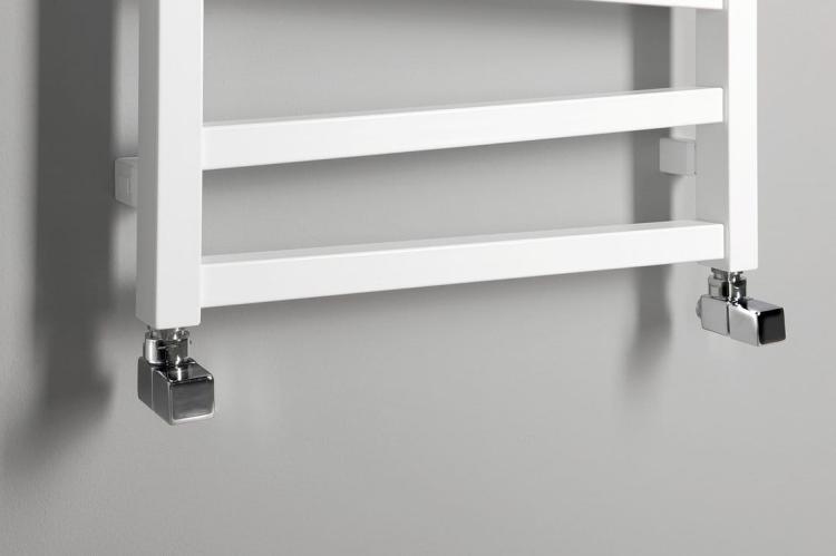 ZIG Grzejnik łazienkowy dekoracyjny kolor biały 406 W 500x1096 mm ZG511 - przyłącze