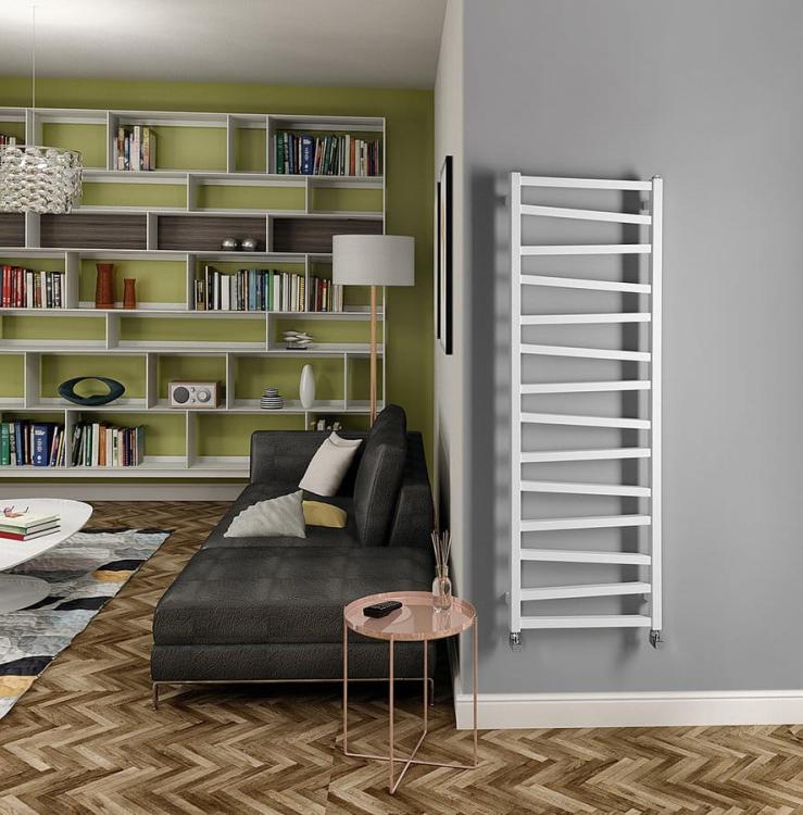 ZIG Grzejnik łazienkowy dekoracyjny kolor biel 582 W 500x1572 mm ZG516  - aranżacja