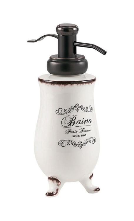 AMELIE Dozownik do mydła stojący ceramiczny 230ml AM80