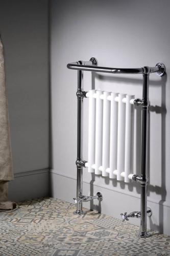 COK Grzejnik łazienkowy dekoracyjny biały/chrom 550 W 675x960 mm RE104- aranżacja