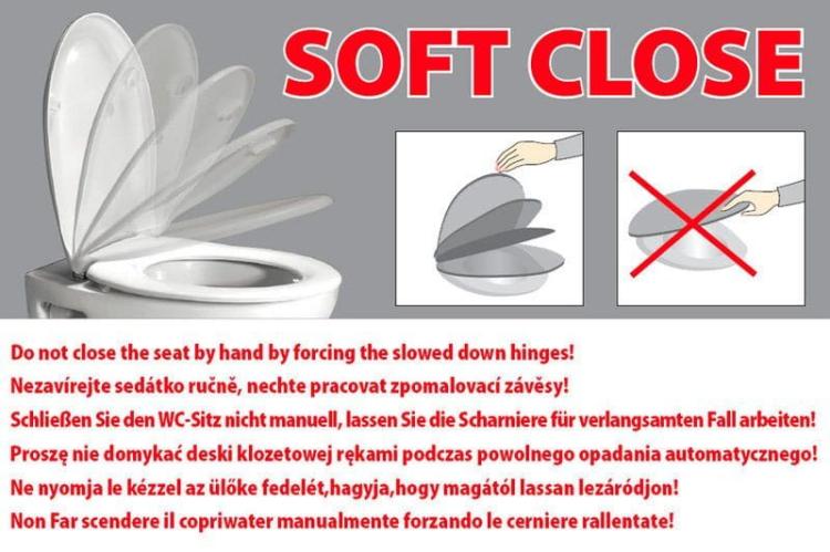 Deska WC ze zintegrowaną deską dla dzieci, wolnoopadająca FS125 - składanie