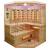 DELUXE Sauna na podczerwień 3-4 osobowa 150x150x200 cm J21150