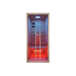 RUBY 1 Sauna na podczerwień infrared 1 osobowa 90x100x195 cm SANOTECHNIK F20090