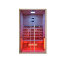 RUBY 2 Sauna na podczerwień infrared 2 osobowa 120x100x195 cm SANOTECHNIK F20120