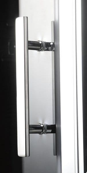 SIGMA SIMPLY Drzwi prysznicowe do wnęki przesuwne 140x190 cm szkło czyste GS1114 uchwyt1