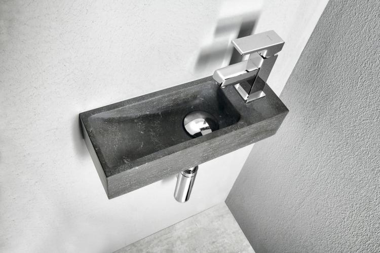 BLOK Umywalka kamienna 38x8x14 cm antracyt 2401-31 - aranżacja2