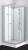 FORTE 2 Kabina prysznicowa kwadratowa wolnostojąca 90x90x203 cm PS15