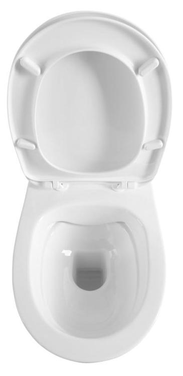 ABSOLUTE WC miska zawieszana, Rimless, 50x35 cm, biała 10AB02002