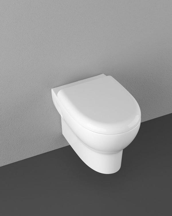 ABSOLUTE WC miska zawieszana, Rimless, 50x35 cm, biała 10AB02002