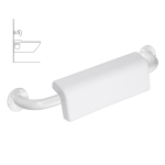 Uchwyt 50 cm z oparciem z osłoną biały 301100504-o