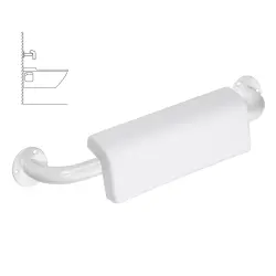 Uchwyt 50 cm z oparciem z osłoną biały 301100504-o