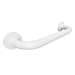Poręcz łazienkowa prosta  50 cm biała  z kołnierzem osłonowym 301100503