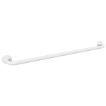 Poręcz łazienkowa prosta 110 cm biała z kołnierzem osłonowym 301101103