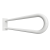 Poręcz łazienkowa w kształcie U 813 mm z kołnierzem osłonowym biała 301707463