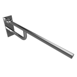 Poręcz łazienkowa  składana 76 cm  z kołnierzem osłonowym stal nierdzewna 301607091