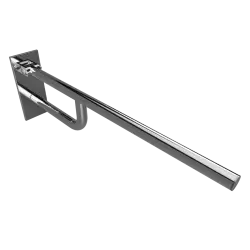Poręcz łazienkowa  składana 76 cm  z kołnierzem osłonowym stal nierdzewna 301607091