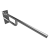 Poręcz łazienkowa składana 76 cm z kołnierzem osłonowym stal nierdzewna 301607091