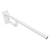 Poręcz łazienkowa składana 85 cm z kołnierzem osłonowym biała 301607163