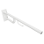 Poręcz łazienkowa składana 76 cm z uchwytem na papier z kołnierzem osłonowym biała 301607773
