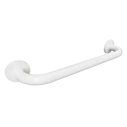 Poręcz łazienkowa prosta  20 cm biała z kołnierzem osłonowym 301100203