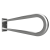 Poręcz łazienkowa w kształcie U750 mm stal szczotkowana 301102302