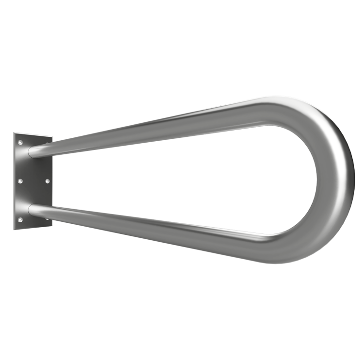 Poręcz łazienkowa w kształcie U750 mm stal szczotkowana 301102302