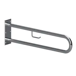  Poręcz łazienkowa  w kształcie U 900 mm z uchwytem na papier  stal nierdzewna 301907331