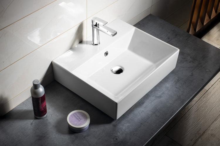 SISTEMA Umywalka ceramiczna nablatowa 50,5x42 cm 10SF50051