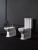 WALDORF Miska stojąca ceramiczna WC odpływ pionowy/poziomy 411701 w zestawie