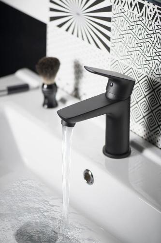 LOTTA bateria umywalkowa bez odpływu, czarny LT602B