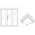 Tallinn Sauna finska sucha 3osobowa 150 x 150 x 200 cm J60150 wymiary