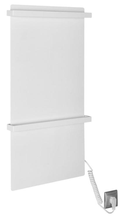 ELMIS Elektryczna suszarka na ręczniki 400x800mm, 120W, aluminium, biały mat EB420