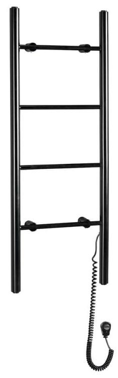 KARBO suszarka na ręczniki elektryczna, 400x1120 mm, 87 W, czarny mat KB904
