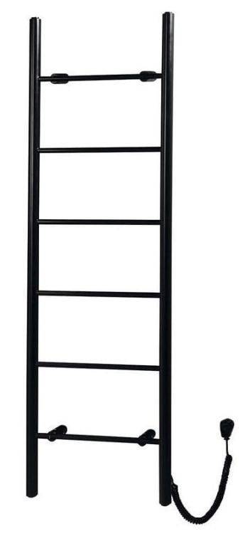 KARBO suszarka na ręczniki, elektryczna, 500x1600mm, 120 W, czarny mat KB905