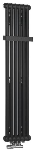 FEDE grzejnik 1500 mm, 6 segmentów, czarny mat IR191