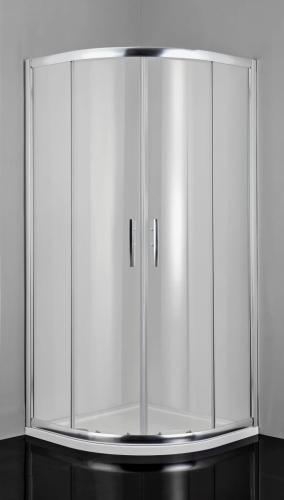 Kabina prysznicowa narożna półokrągła 90x90x200 cm szkło czyste B9090C PRO-LINE