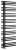 SOPHINA grzejnik łazienkowy 600x1647mm, czarny mat IR704