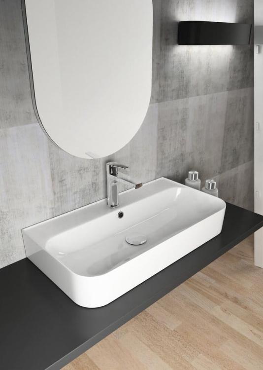 SISTEMA U umywalka ceramiczna 70x38 cm, biała 10PL53070