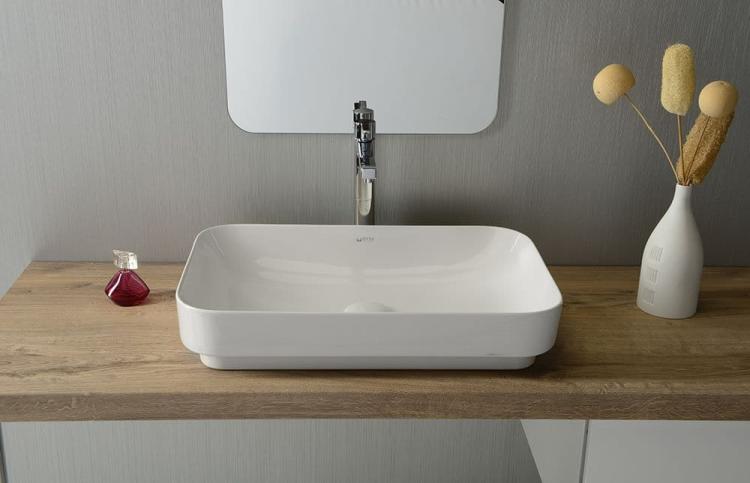 SOTT AQUA Umywalka ceramiczna 60x38cm, biała 10SQ50060