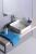 BLADE umywalka ceramiczna nablatowa 40x11,5x40 cm, bez przelewu WH050