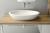 SISTEMA umywalka ceramiczna owalna bez przelewu 75x42cm, biała 10AR65075