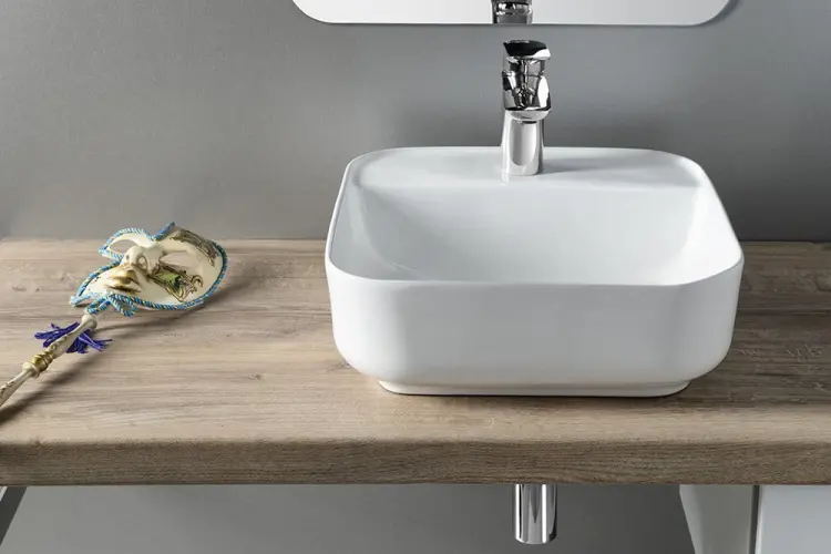 MOLVENO umywalka ceramiczna nablatowa 39,5x14x39,5 cm AR453