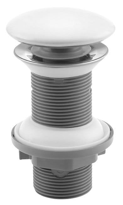 Korek umywalkowy 5/4“ klik-klak, ceramiczny grzybek, wys. 20-70mm, biały 38TP0161I