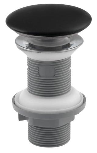 Korek umywalkowy 5/4“ klik-klak, ceramiczny grzybek, wys. 20-70mm, czarny 38TP0163I