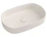 INFINITY OVAL umywalka ceramiczna nablatowa 55x36 cm, Ivory 10NF65055-2K