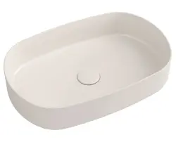 INFINITY OVAL umywalka ceramiczna nablatowa 55x36 cm, Ivory 10NF65055-2K