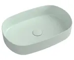 INFINITY OVAL umywalka ceramiczna nablatowa 55x36 cm, Mint  10NF65055-2T
