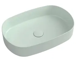 INFINITY OVAL umywalka ceramiczna nablatowa 55x36 cm, Mint  10NF65055-2T