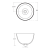 DOME umywalka ceramiczna nablatowa 45,5 cm, bez przelewu WH030